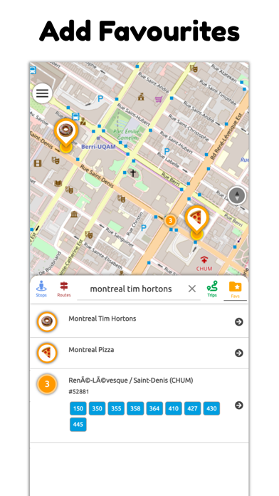 Montreal STM Transit Screenshot