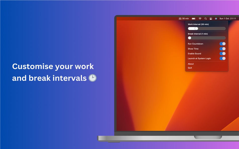 #2. UP - Time to Take a Break (macOS) 由: Tiago Henriques