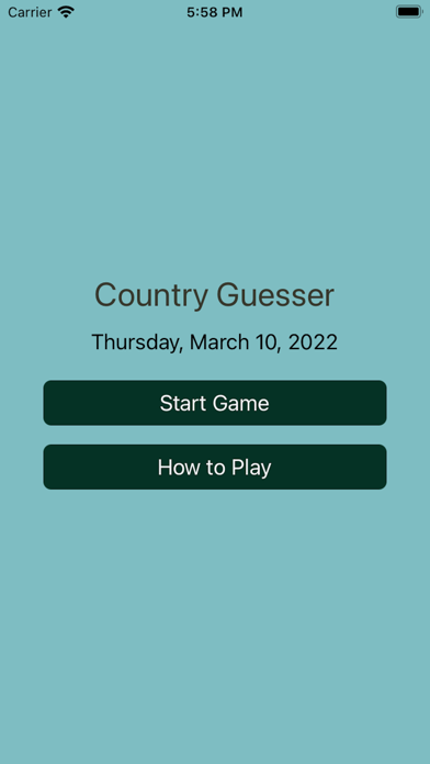 Daily Country Guesser Screenshot