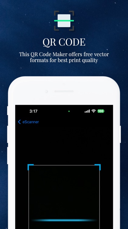 Create QR codes, eScanner