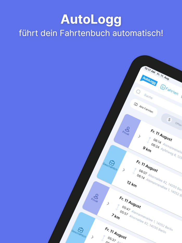 AutoLogg Fahrtenbuch 2.0