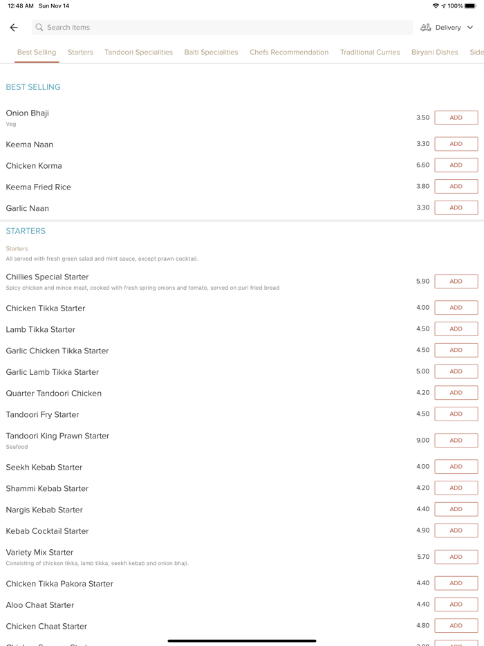 Chillies Indian takeaway