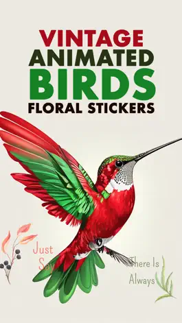 Game screenshot Vintage Birds & Floral Sticker mod apk