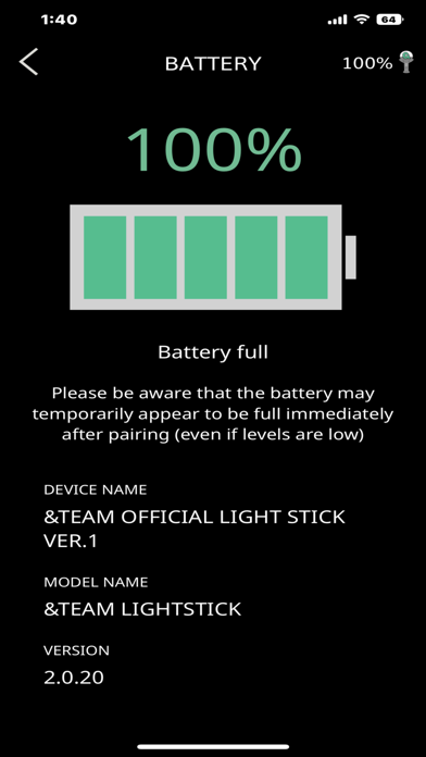 &TEAM Official Light Stick V0 Screenshot