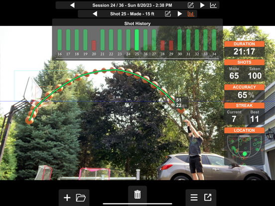 Basketball ShotBot iPad screenshot 6 - Sports app