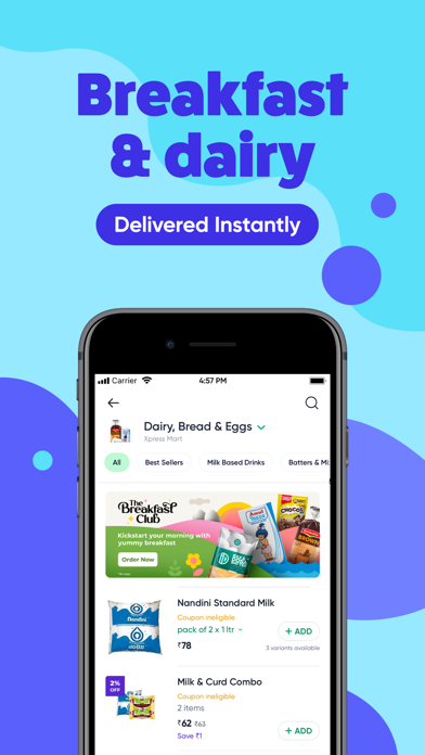 Dunzo: Grocery Delivery App Screenshot