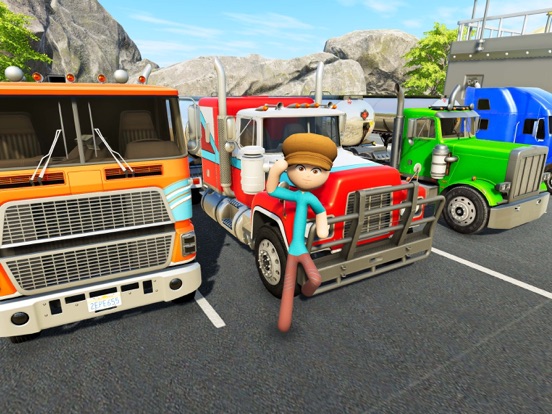 Stickman Oil Tanker Transport