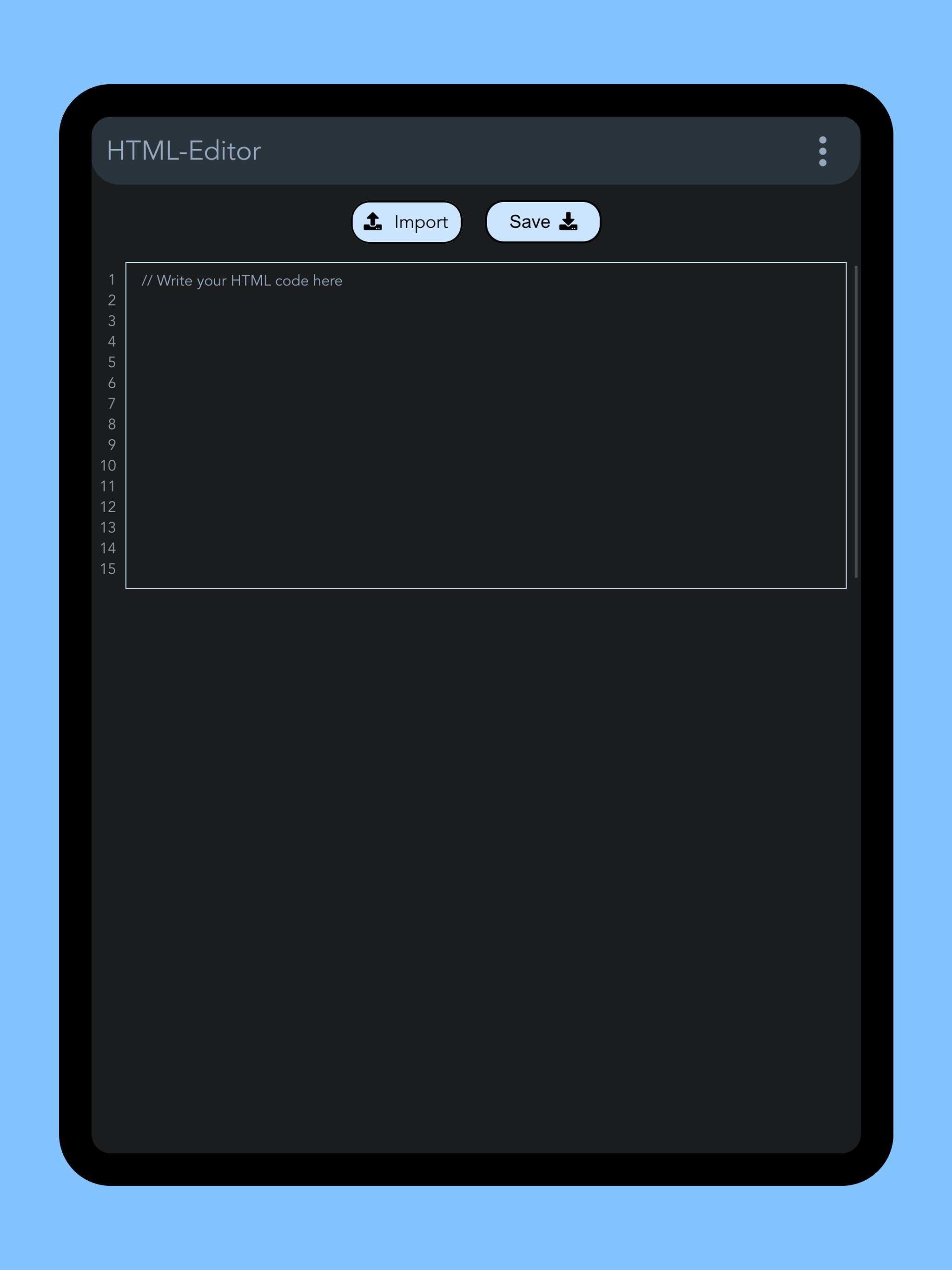 HTML Editor - .html Editor