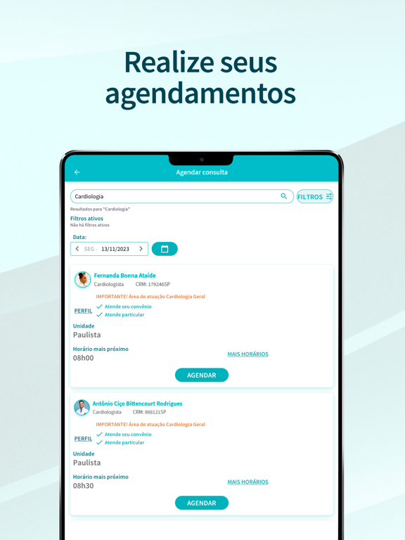 Meu Oswaldo Cruz iPad screenshot 4 - Medical app