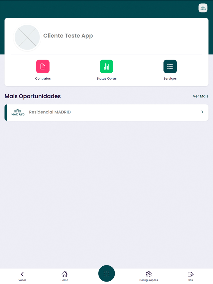 Madrid - Área do Cliente