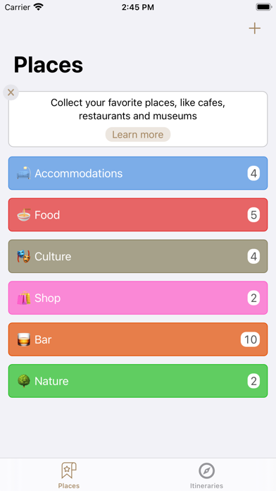 Trip Planer Travelos Screenshot