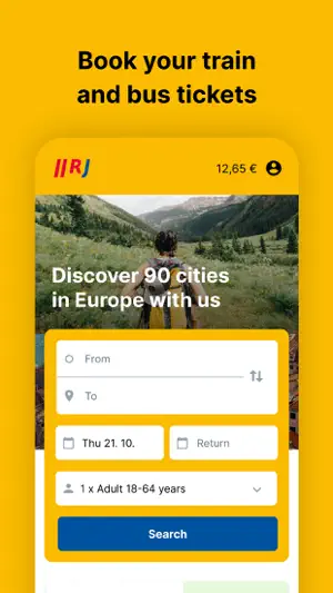 RegioJet screenshot 1