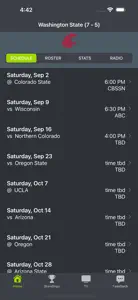 Washington State Football screenshot #1 for iPhone