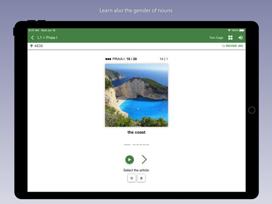 Learn Portuguese - Bilinguae iPad screenshot 5 - Education app