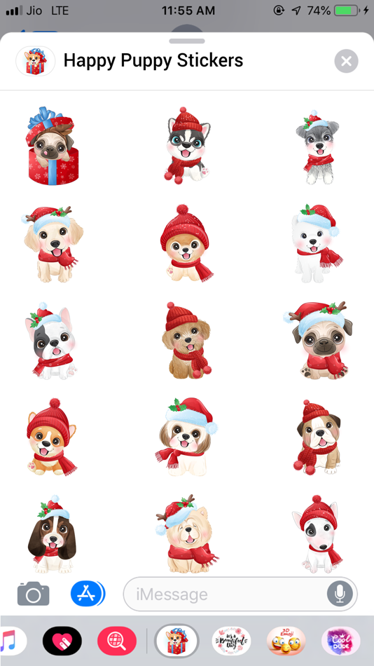 Happy Puppy Emojis - 1.2 - (iOS)