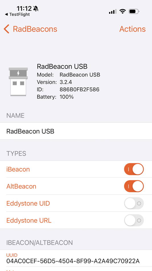 #2. RadBeacon (iOS) 由: Radius Networks