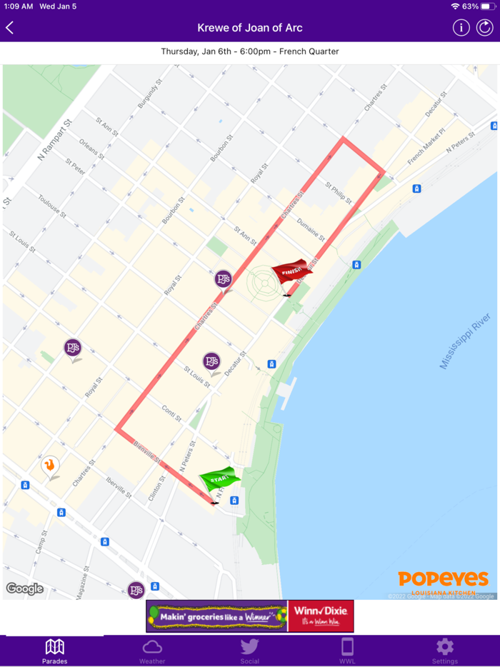 WWL Mardi Gras Parade Tracker