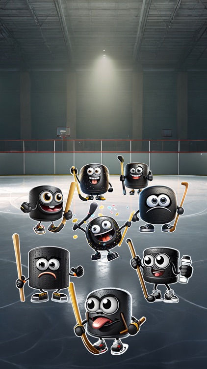 Hockey Faces Stickers