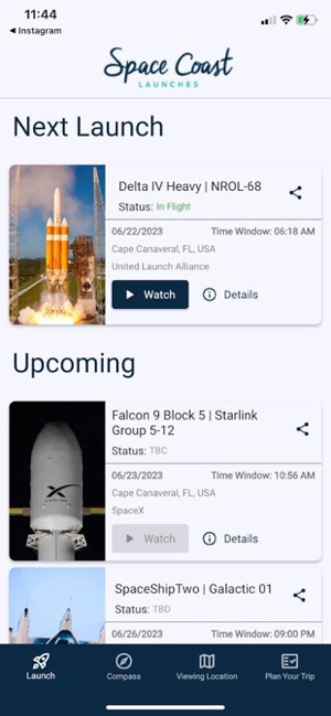 Space Coast launch schedule