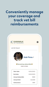 Rainwalk Pet Insurance screenshot