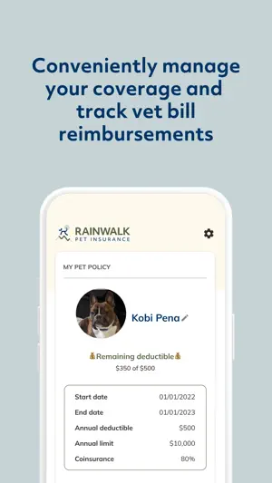 Rainwalk Pet Insurance screenshot 2