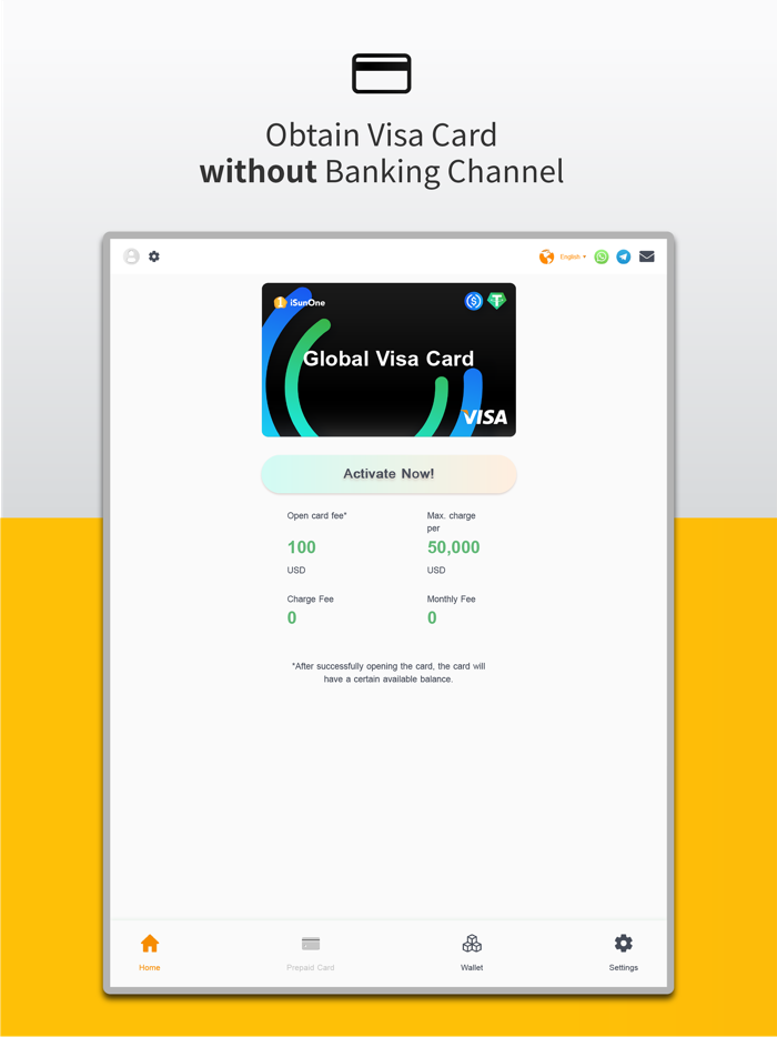 iSunOne USDC Card