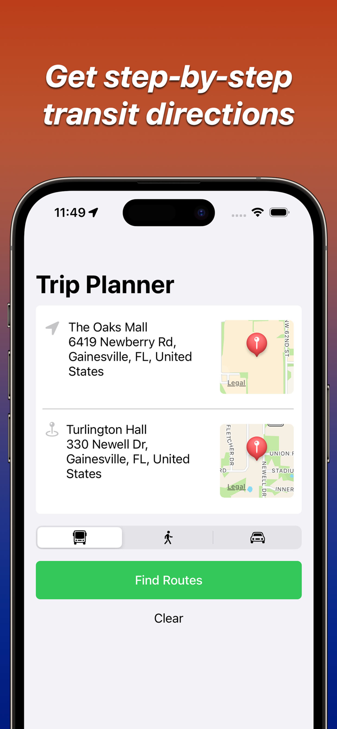 NaviGator for Gainesville RTS