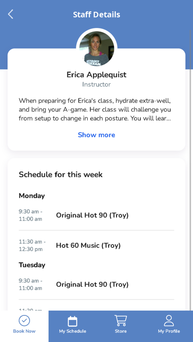 Thrive Hot Yoga Screenshot