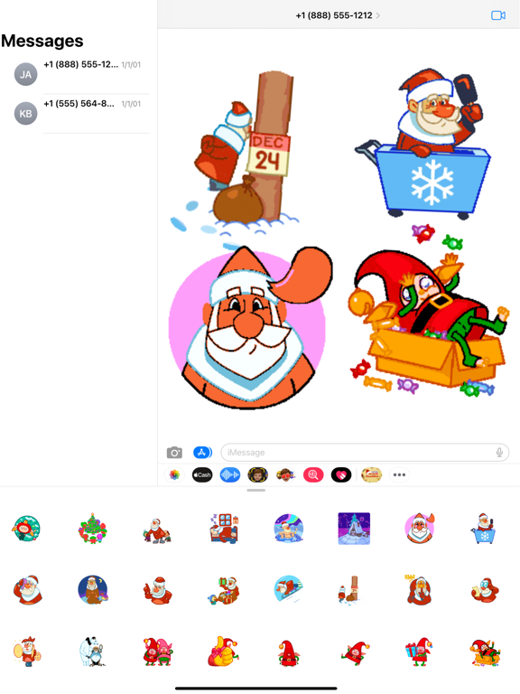 Screenshot #5 pour Christmas Animated Stickers ^^