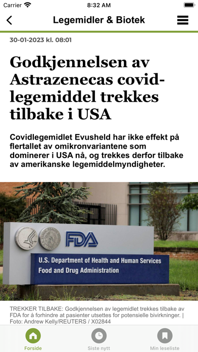 MedWatch Norge Screenshot