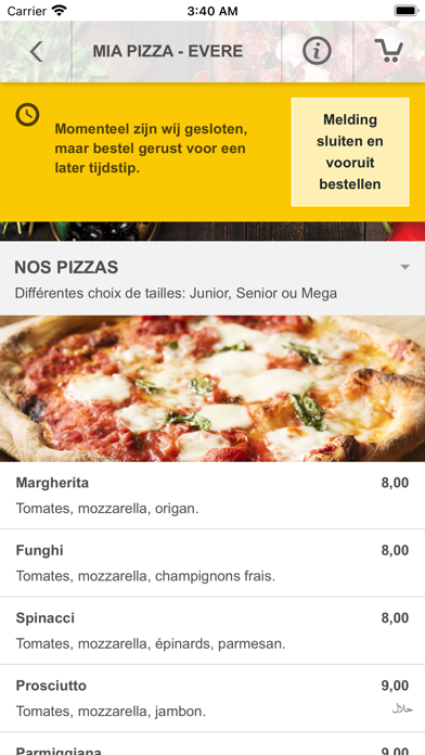 Mia Pizza - Brussels Screenshot