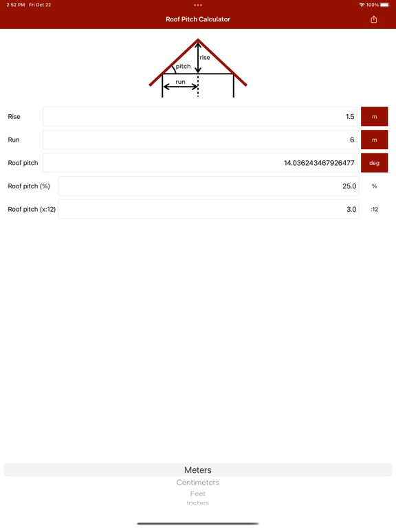 Screenshot #6 pour Roof Pitch Calculator