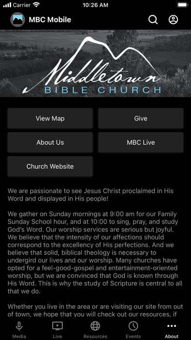 MBC Mobile App Screenshot