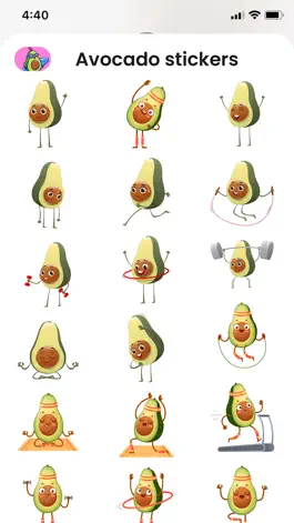 Game screenshot Avocado Stickers! apk