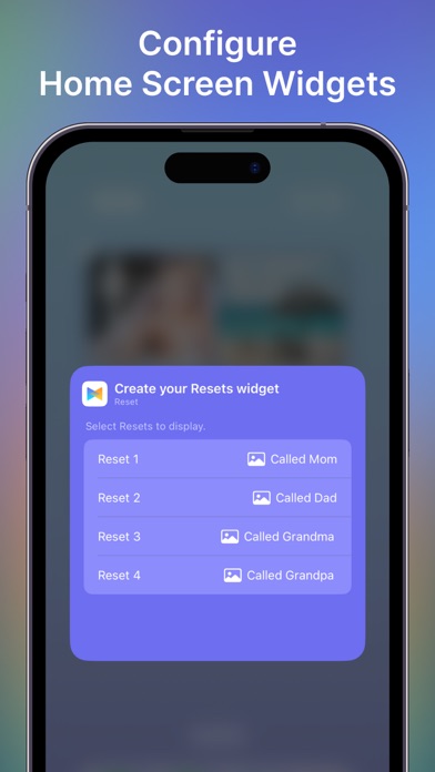 Reset - Track with Widgets Screenshot