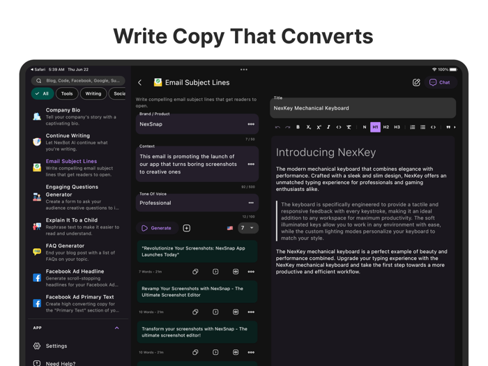 AI Writer ChatGPT Powered Ask