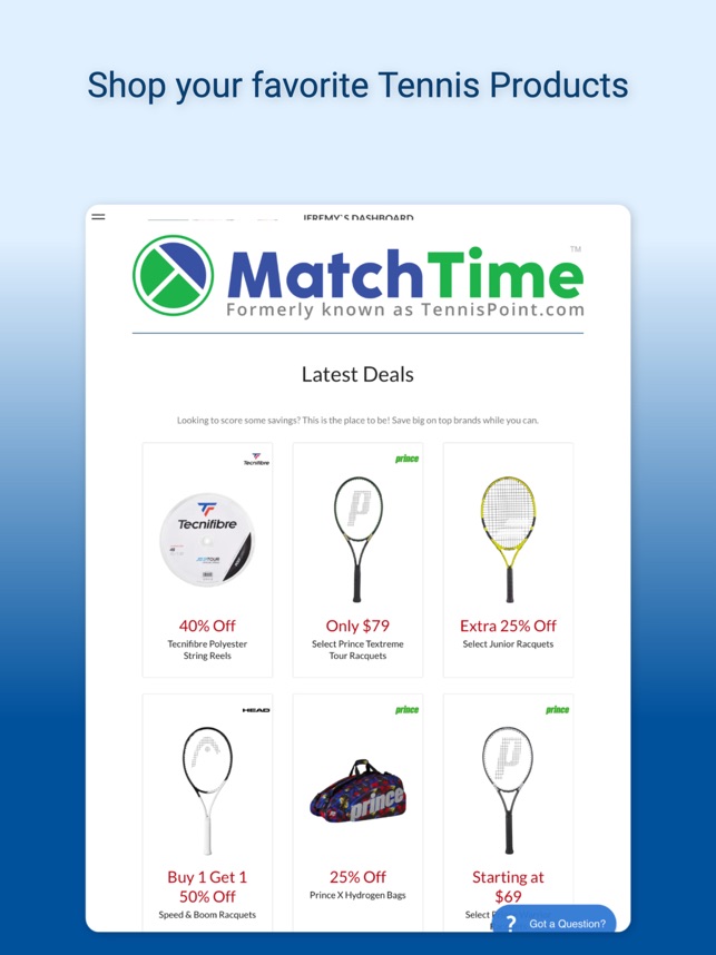 TennisPoint on the App Store