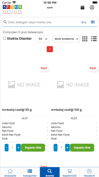 Südor Kırtasiye B2B Screenshot