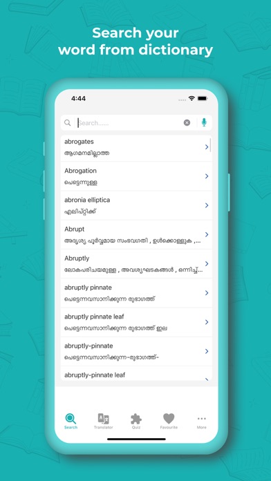 Malayalam Dictionary & Trans. Screenshot