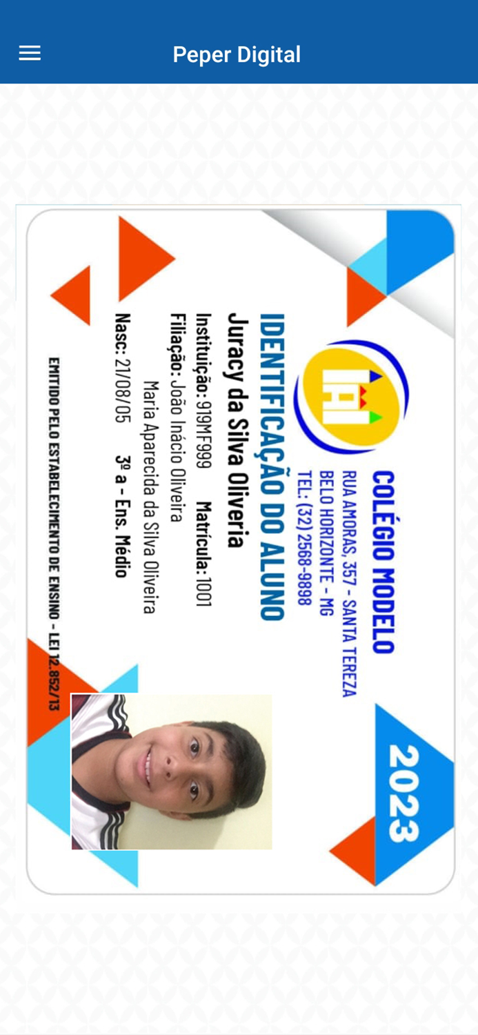 Aplicativo Peper Digital