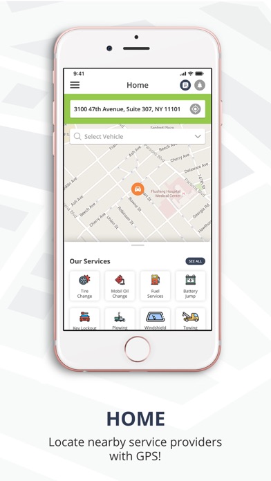 Parkeee® Roadside Assistance Screenshot