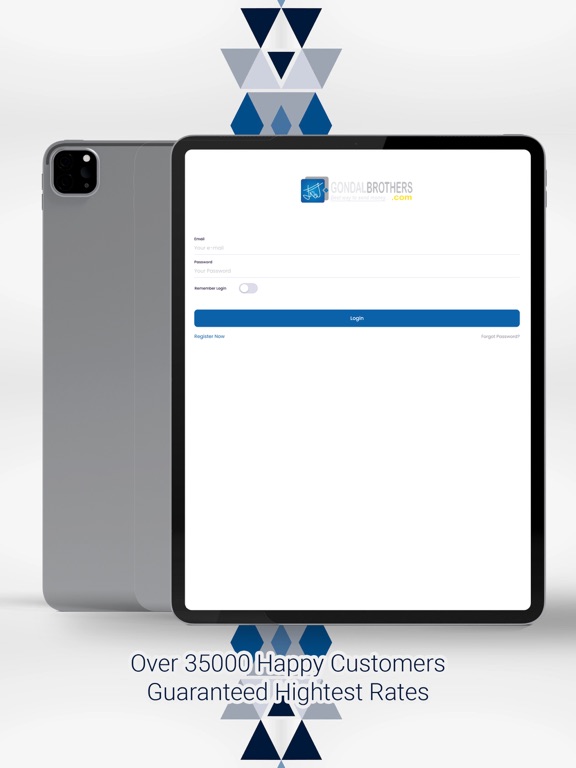 Gondal Brothers iPad screenshot 1 - Finance app