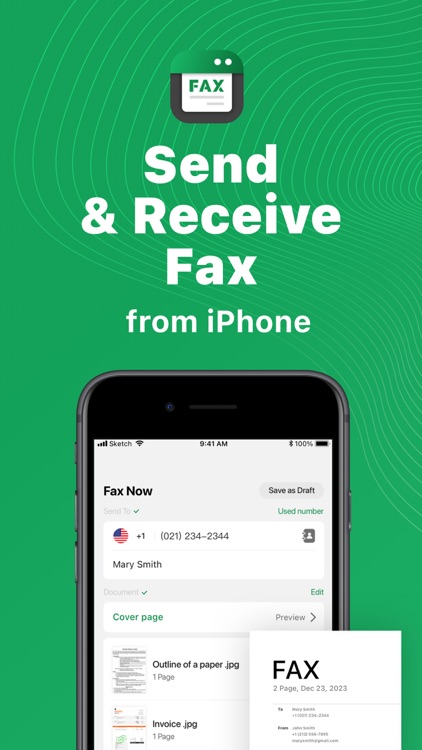 Tiny Fax: Send Fax From iPhone screenshot-0