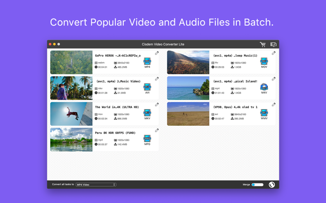 ‎Cisdem Video Converter Lite Screenshot