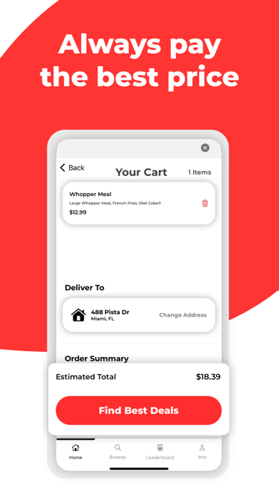 Taisty: Food Delivery Comparer Screenshot