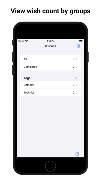 Wishapp — wish list Screenshot