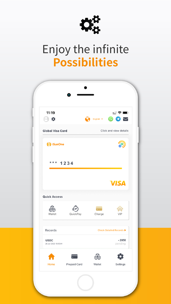 iSunOne USDC Card