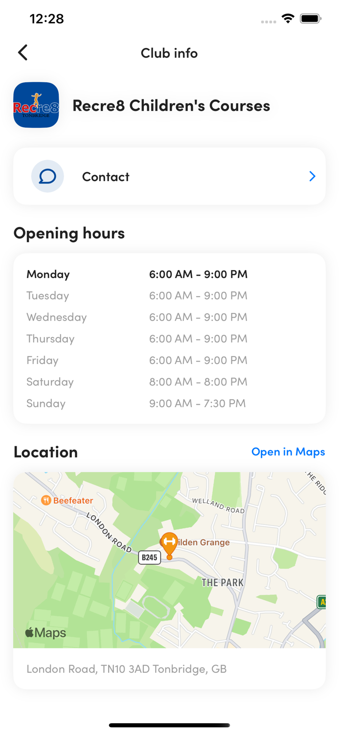 Recre8 Childrens Courses