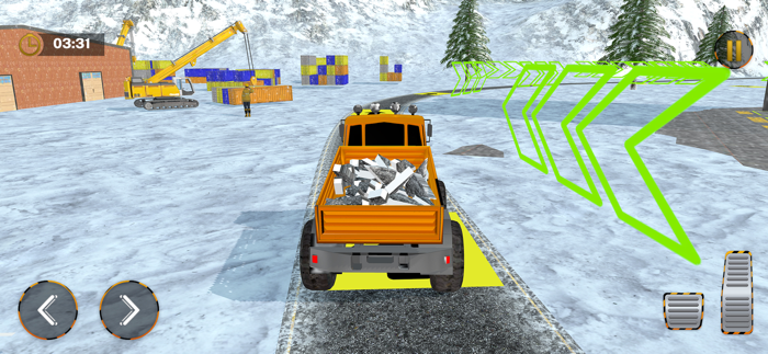 Snow Heavy Construction Game