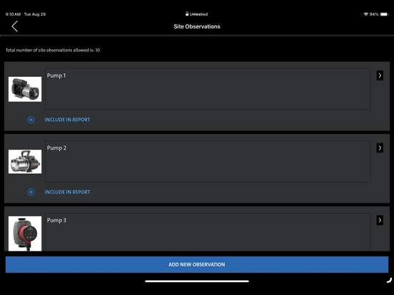 Screenshot #6 pour Grundfos Energy Check Tool